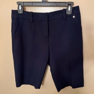 Trina Turk Navy Bermuda Dress Shorts Sz 0